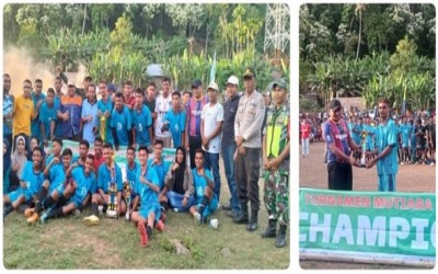 Tim Sepak Bola MAN Lembata Boyong Piala Mutiara Cup 1
